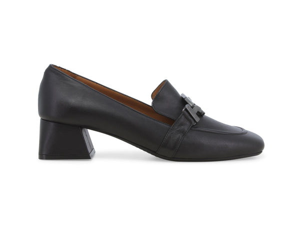 Melluso Mocassini Made in Italy Tacco Medio Tomaia Pelle